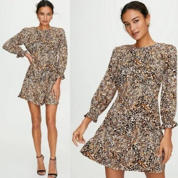 Wilfred Dresses & Skirts - Aritzia Wilfred Baroque Dress In Giselle/Bison Size 2